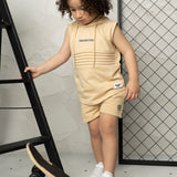 Blade Hooded Tank - Biscuit