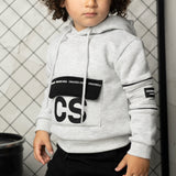 Oaklen Pocket Hoodie - Grey Marl