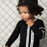 Rafi Detailed Romper - Black/White