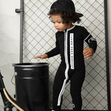 Rafi Detailed Romper - Black/White
