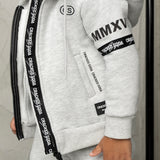 Oaklen Hooded Fleece Jacket - Grey Marl