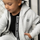 Oaklen Hooded Fleece Jacket - Grey Marl