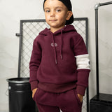 Cody CS Detailed Hoodie - Plum