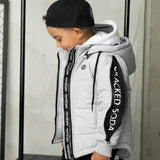 Oaklen Detailed Puffer Jacket - Grey