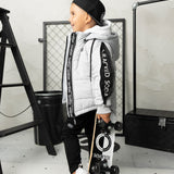 Oaklen Detailed Puffer Jacket - Grey