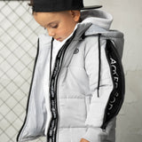 Oaklen Detailed Puffer Jacket - Grey