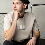 Freddie CRKD Tee Mens - Pebble