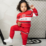 Harlow Crew & Pant Set Red