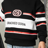 Harlow Detailed Crew Black