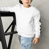 Ridge Detailed Crew - White