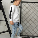 Ridge Detailed Crew - White