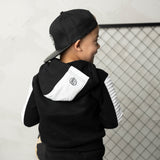Onyx Detailed Hoodie Black