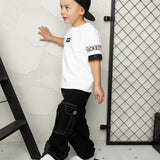 Detailed Stitch Jeans Black Denim