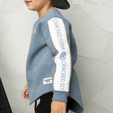 Elio Detailed Sleeve Crew - Blue Mirage