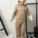 Detailed Sports Hoodie Walnut