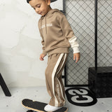 Detailed Sports Hoodie Walnut