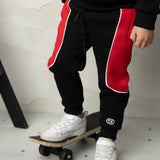 Detailed Trackpant Black & Red