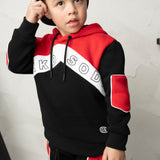 Detailed Hoodie Black & Red