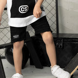 Rhodes Detailed Denim Shorts - Black