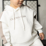 Theodore White Essential Hoodie - White/Truffle