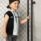 Jet Detailed Tank - Black/Sea Foam