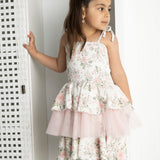 Tessa Floral Ribbed Layered Dress