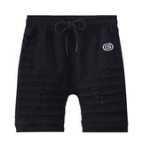 Parker CS Denim Detail Shorts - Black