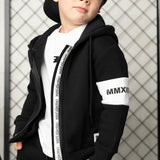 Henry Hooded Fleece Jacket - Black