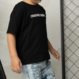 Detailed Loud Tee & Denim Short Set