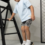 Storm CS Printed Tee & Denim Short - Ash