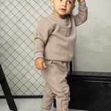 Theodore Quilted Crew Set - Truffle