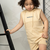 Blade Hooded Tank & Short Set - Biscuit