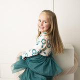 Jade Floral Layered Tutu