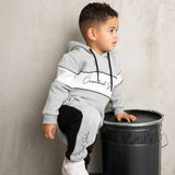 Thunder Detailed Trackpants - Grey Marl