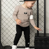 Theodore 2Pce Tee & Legging Set - Truffle