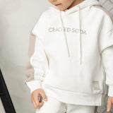 Theodore White Essential Hoodie - White/Truffle