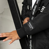 Noah Elevated Puff Jacket with Removable Hood - Black