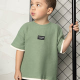 Flint Textured Tee - Olive