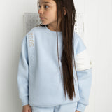 Embossed Crew Blue