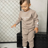 Theodore Quilted Crew Set - Truffle
