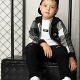 Noah Hooded Shirt Jacket - Check