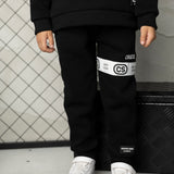 Noah Detailed Strip Trackpant - Black