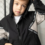 Zayn Hooded Jacket - Black/Grey