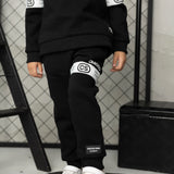 Noah Detailed Strip Trackpant - Black