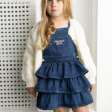 Tilli Soft Fluffy Knit Cardigan - White