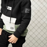 Flint Pocket Hoodie - Black/Olive