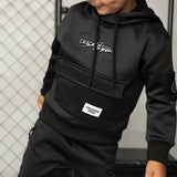 Noah Elevated Pocket Hoodie - Black