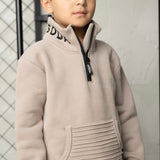 Theodore Zip Detailed Coller - Truffle