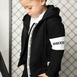 Henry Hooded Fleece Jacket - Black