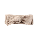 Holly Bow Headband - Beige